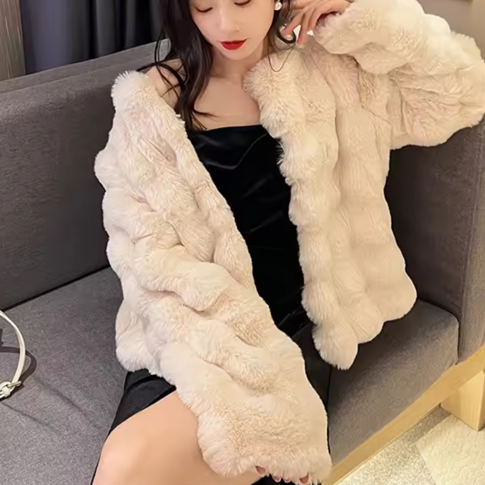 White Fur Coat for Women 2024 Autumn and Winter New Style - Picture 12 of 14